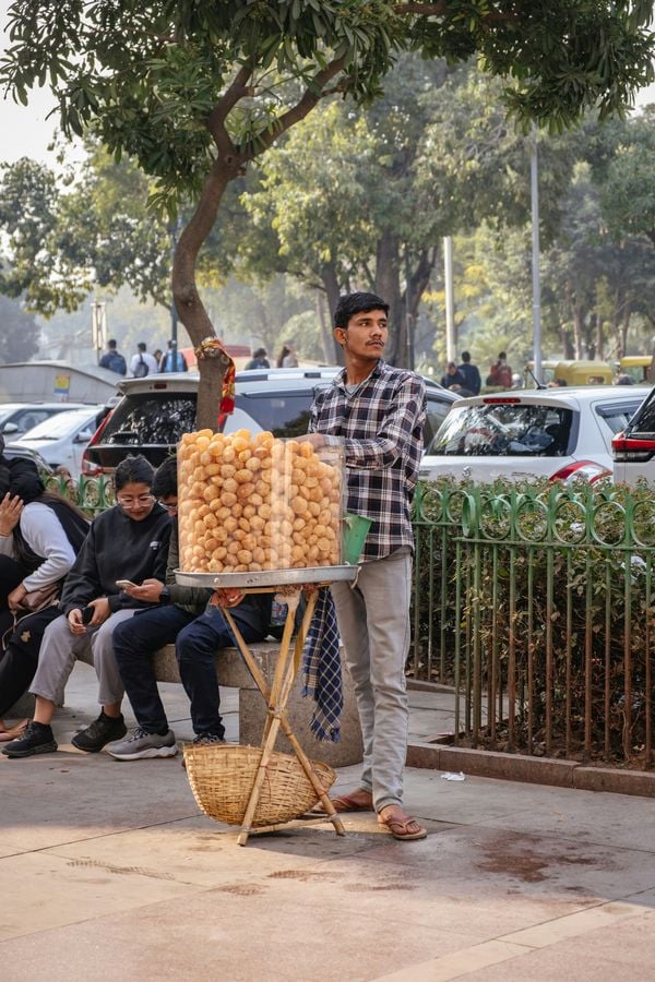 Pani puri in India
