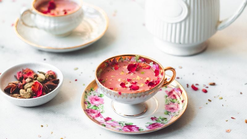Kashmiri chai | noon chai | roze chai | valentijnsdrankje