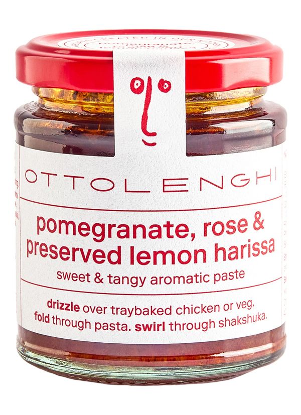Harissa met granaatappel, rozen en ingelegde citroen