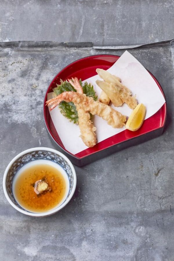 hokkai tempura witte asperges