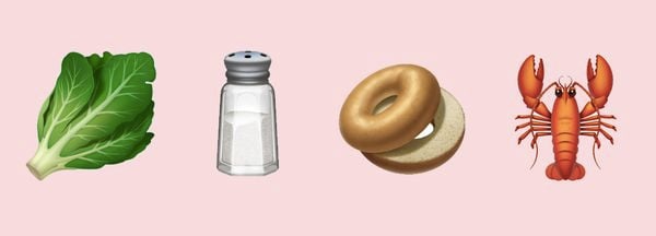 Food emoji's van de nieuwe Apple iOS update