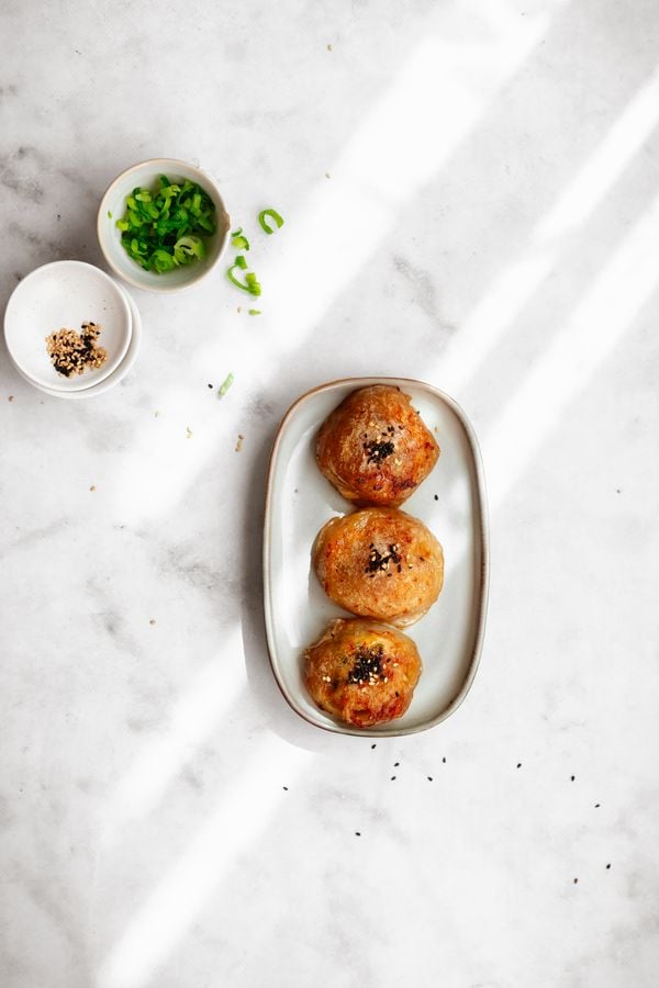 Glutenvrije dumplings met kipgehakt