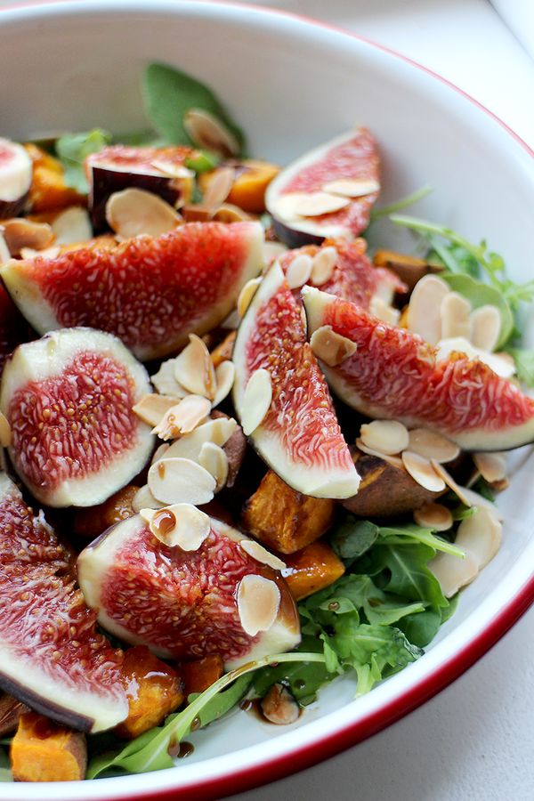 Sweet potato salad with fresh figs