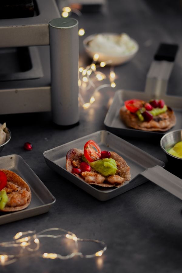 Mini kersttaco's gourmet