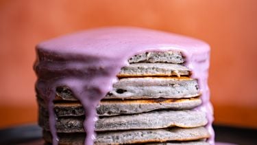 Halloween ube pannenkoekjes