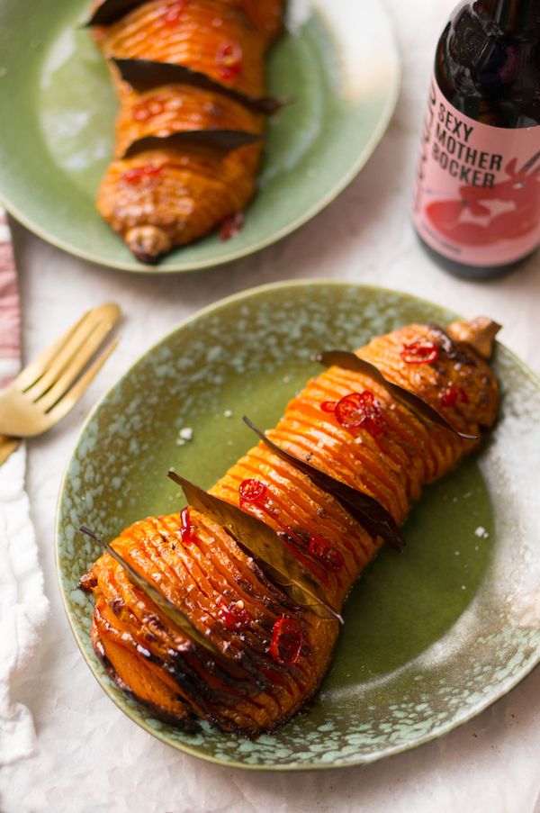 Hasselback pompoenrecept