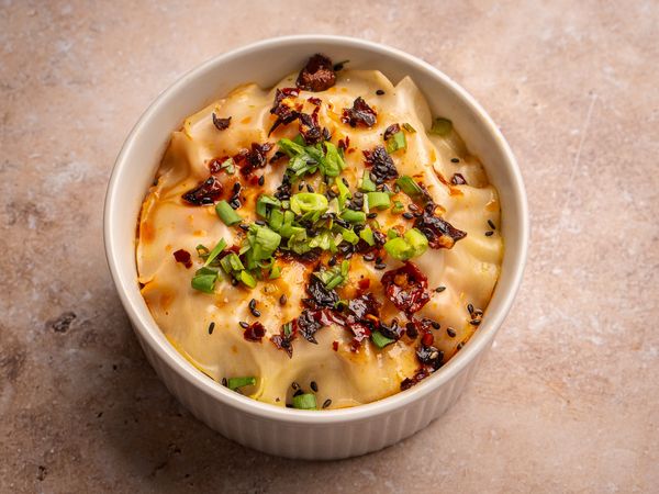 One pot dumpling lasagne