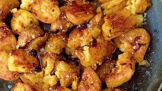 Salt and vinegar aardappels van Nigella Lawson