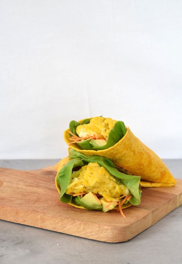 Lunch recept: tortilla met ei en avocado