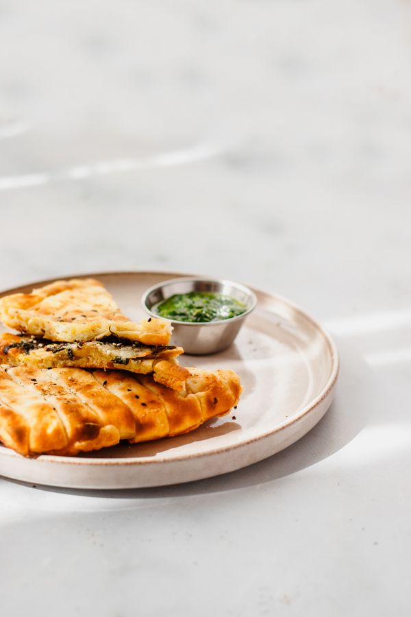 Flatbread tosti met mozzarella