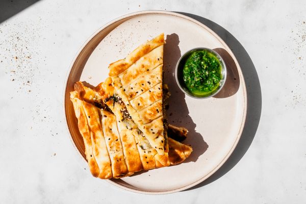 Flatbread tosti met mozzarella