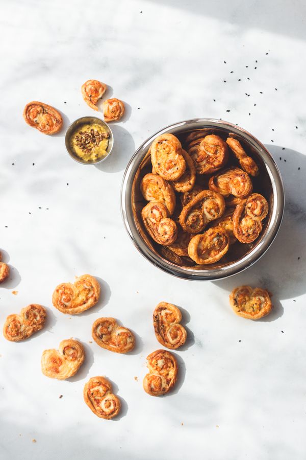 Kaaskoekjes palmiers met kaas kaaspalmiers