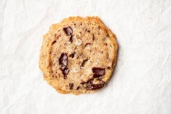 Chocolate chip shortbread cookie