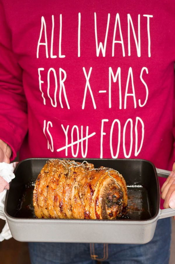 porchetta / gebraden vlees voor Kerst