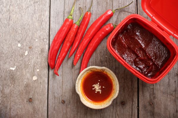 Koreaanse gochujang pasta