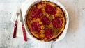 Tarte tatin met misokaramel, prei en grapefruit