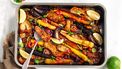 Halloumi traybake