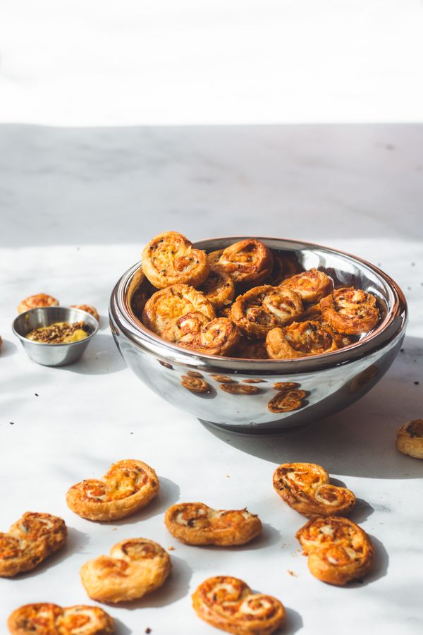 Kaaskoekjes palmiers met kaas kaaspalmiers