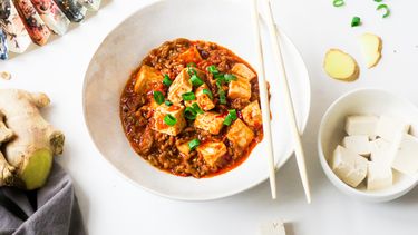 Mapo tofu spicy eten