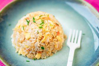 Instant noodles fried rice