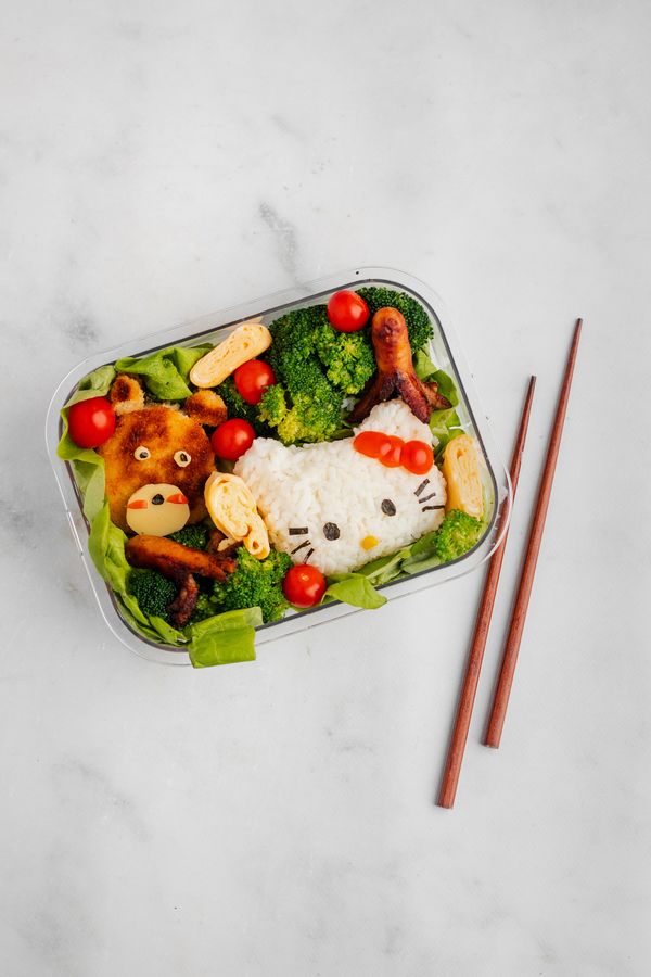 Culy's bento box met rijst