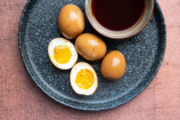 Sojasaus-eieren ramen egg