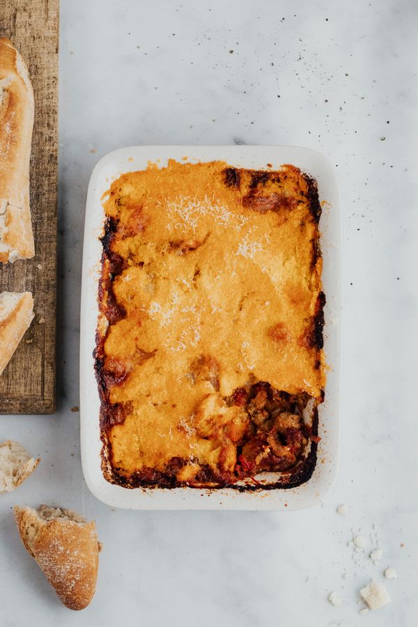 Polenta lasagne met wortjes