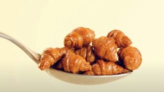 ontbijtgranen in de vorm van mini croissants
