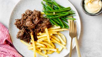 Vlaams stoofvlees met friet