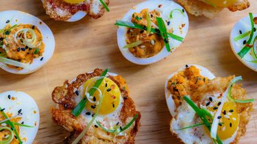 Culy Homemade Koreaanse Gevulde Eieren Met Crispy Kwarteleitjes Culy Nl
