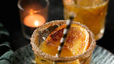 winterse cocktail met sinaasappel