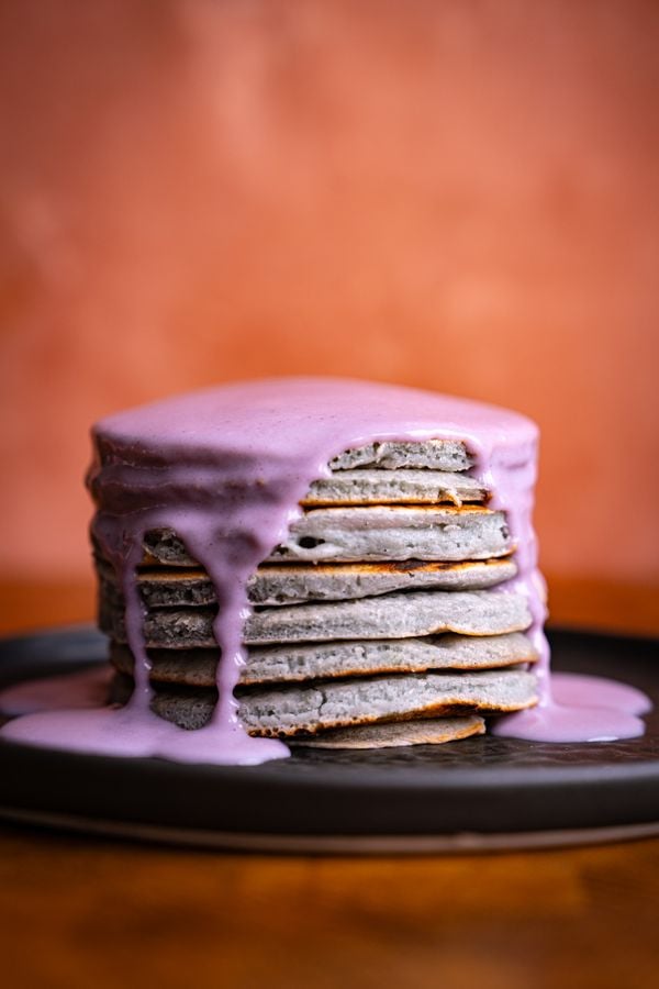 Halloween ube pannenkoekjes