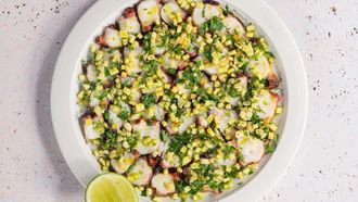 Pulpo carpaccio