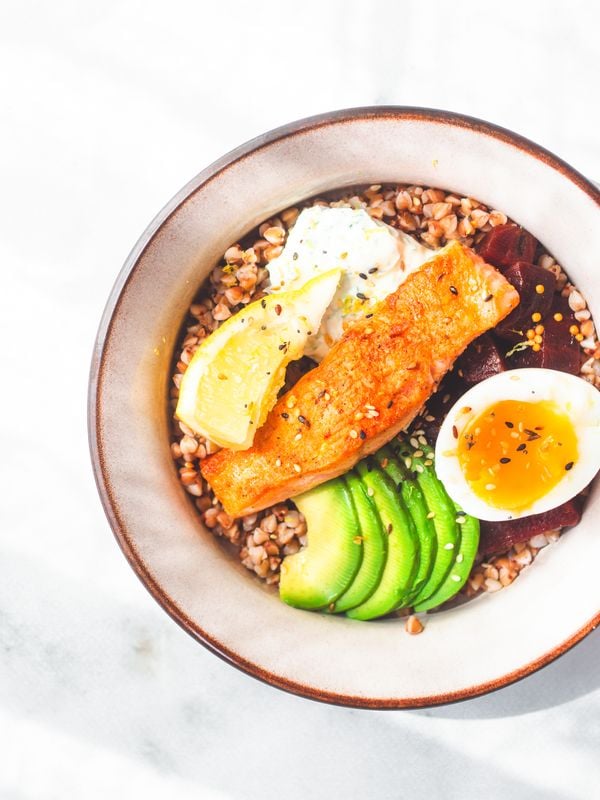 Boekweit bowl met zalm