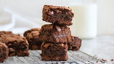 Afbeelding van brownies bij gebak bewaren