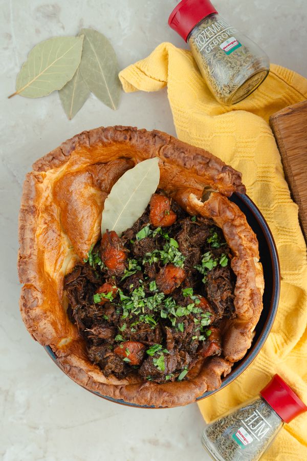 Brits stoofvlees recept met yorkshire pudding