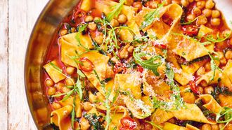 Kikkererwten arrabiata van Jamie Oliver