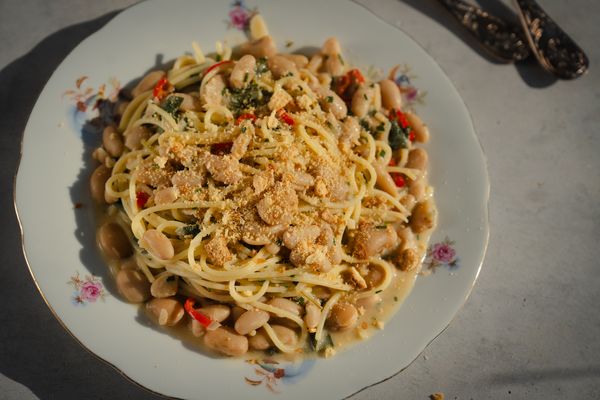 pasta met limabonen