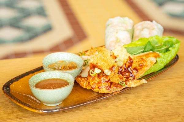 Vietnamese pangsit en summer rolls bij Liemès