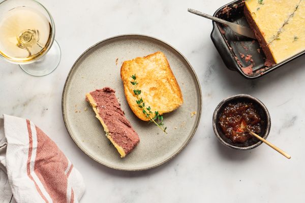 Vegan voorgerecht faux gras / vegan foie gras