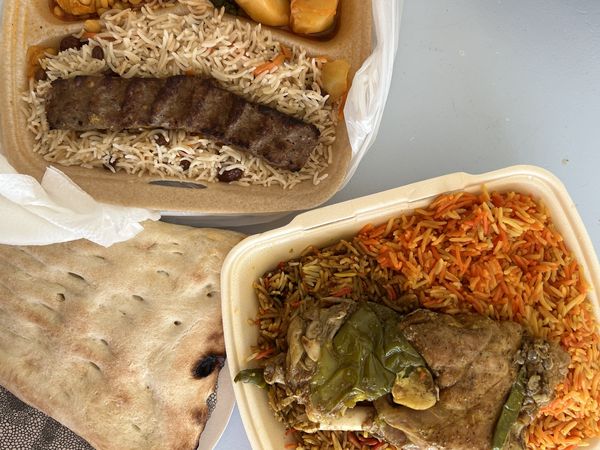 Jemenitisch eten op de Bazaar in Beverwijk