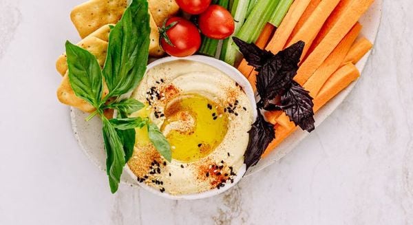 zelfgemaakte hummus