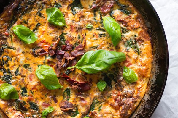 BLT frittata groente in je ontbijt