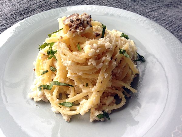 Spaghetti met truffel en bloemkool recepten met bloemkool