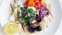 Afbeelding van Griekse taco’s voor Culy's Weekmenu met Griekse gerechten