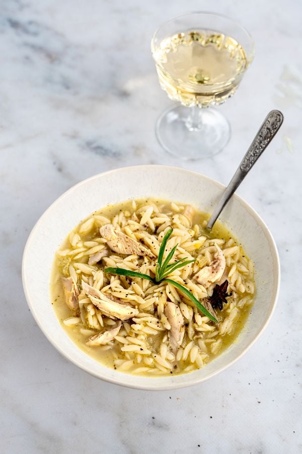 chicken soup with orzo and lemon