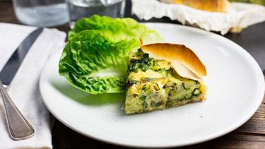 Groene Groentequiche Met Tuinerwten Prei En Broccoli Culy Nl