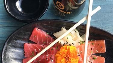 Vegan sashimi en sushi