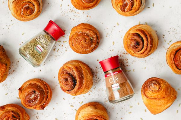 Chai cruffins met croissantdeeg
