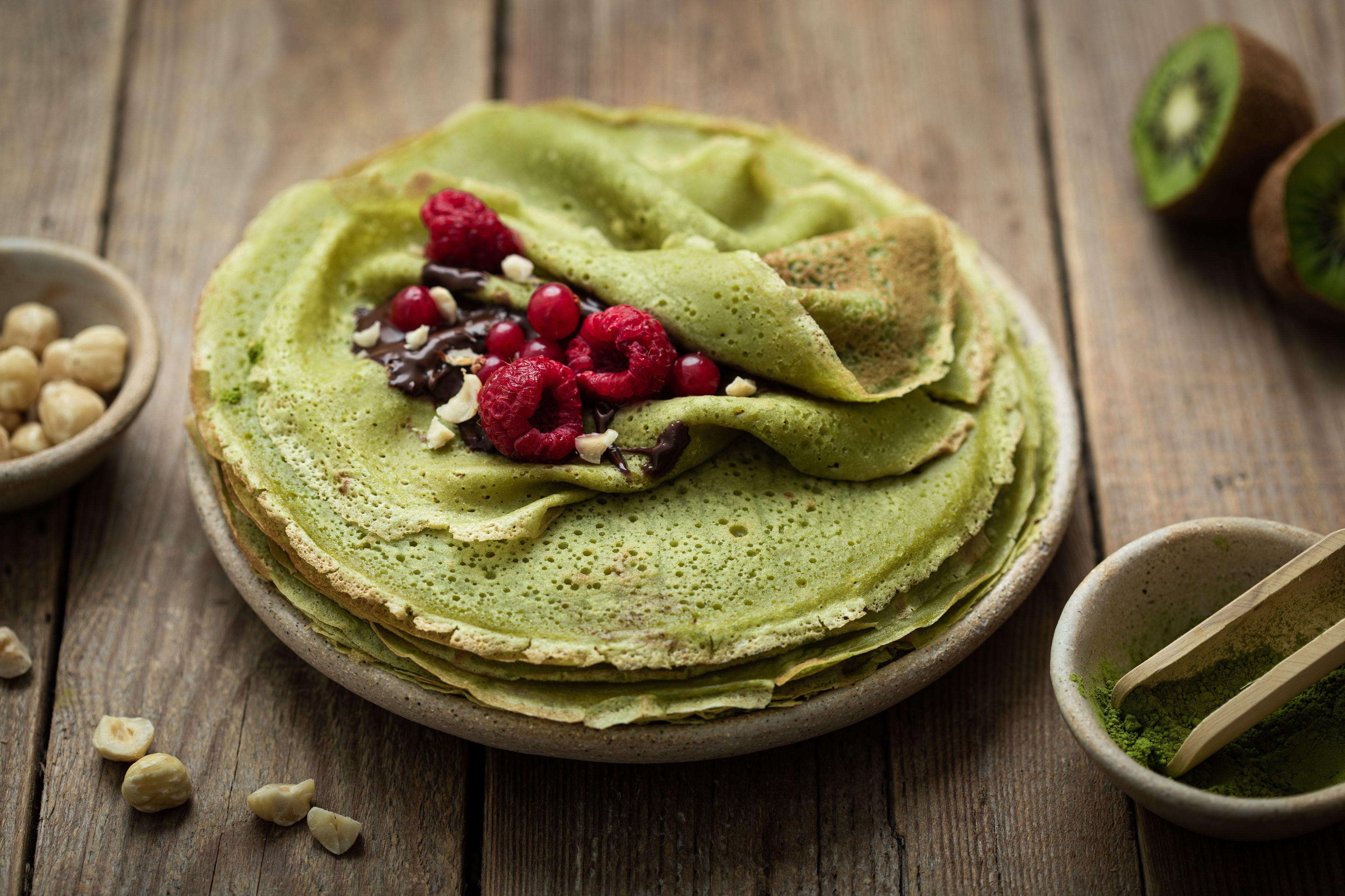 Matcha crêpes met een vulling van crème brûlée zijn de trend (en hier proef je ze)